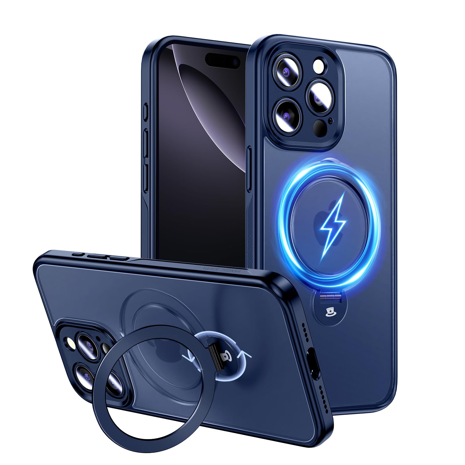 Amazon.co.jp: MAGIC JOHN 対応 iPhone 16 Pro Max 用 ケース 耐衝撃